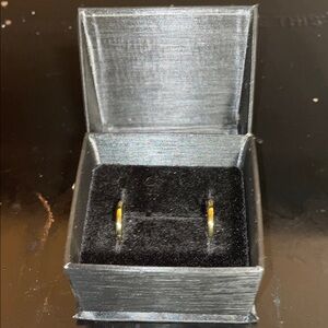 (925 sterling silver )Elegant Gold Hoop Earrings